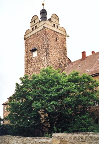 Bild: Bergfried des Schlosses zu Allstedt.