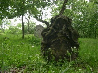 Bild: Historische Grabsteine auf dem Friedhof neben der Schlosskirche von Walbeck.
