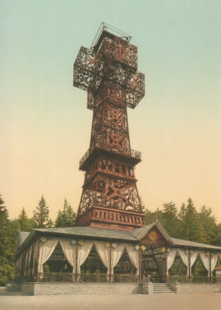 Bild: Das Josephskreuz auf dem Auerberg bei Stolberg im Harz. Dieses Bild ist gemeinfrei, weil seine urheberrechtliche Schutzfrist abgelaufen ist.