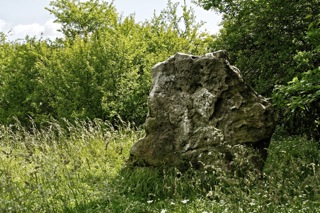 Bild: Die Speckseite oder Speckstein von Aschersleben ist ein jungsteinzeitlicher Menhir.