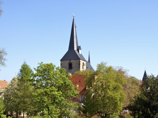 Bild: Die Kirche St. Nikolai zu Eisleben. Hier wirkte Johannes Agricola als Pfarrer.