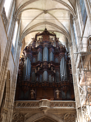 Bild: Die Orgel im Dom zu Halberstadt.