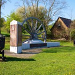 Bild: Eisleben - Am Denkmal SEILSCHEIBE.