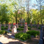 Bild: Eisleben - Der sowjetische Soldatenfriedhof an der Friedensstraße.