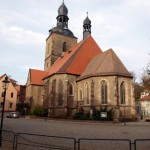 Bild: Die Kirche St. Jakobi am Markt zu Hettstedt.