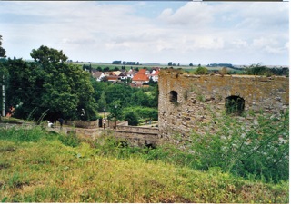 Bild: Bastionen und Gräben der Burg zu Querfurt.