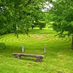 Bild: Das Riesenlabyrinth Trojaburg oder Schwedenring von Steigra.