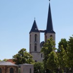 Bild: Blick auf die Martinikirche zu Halberstadt.