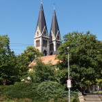 Bild: Blick auf den Dom zu Halberstadt.